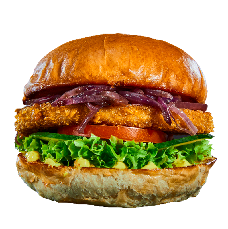big vegan schnitzel burger - Veganizer